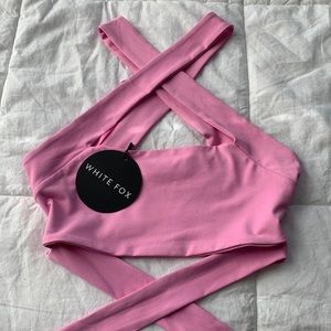 White fox summer evenings crop pink